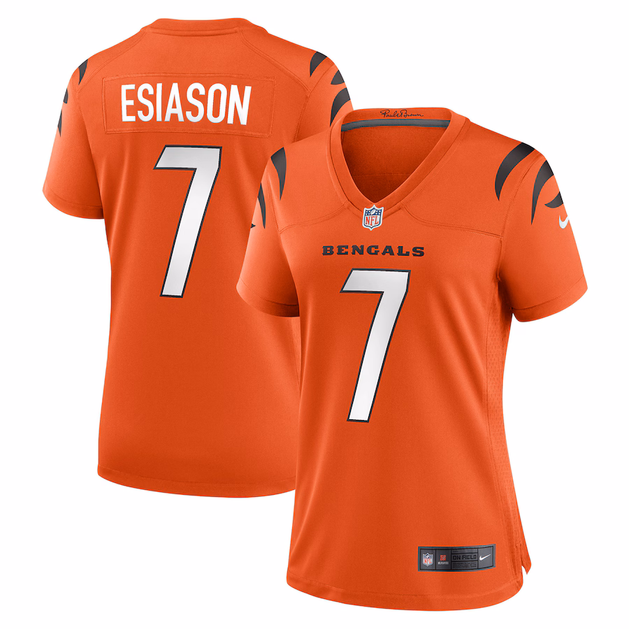 Women's Cincinnati Bengals Boomer Esiason Nike Orange Retired Game Jersey