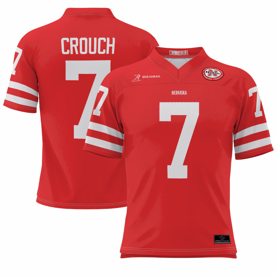 Youth GameDay Greats Eric Crouch Scarlet Nebraska Huskers Heisman Football Jersey