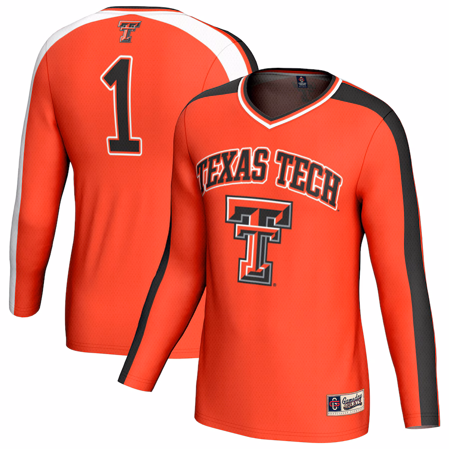 Unisex GameDay Greats #1 Red Texas Tech Red Raiders Lightweight Volleyball Fashion Jersey