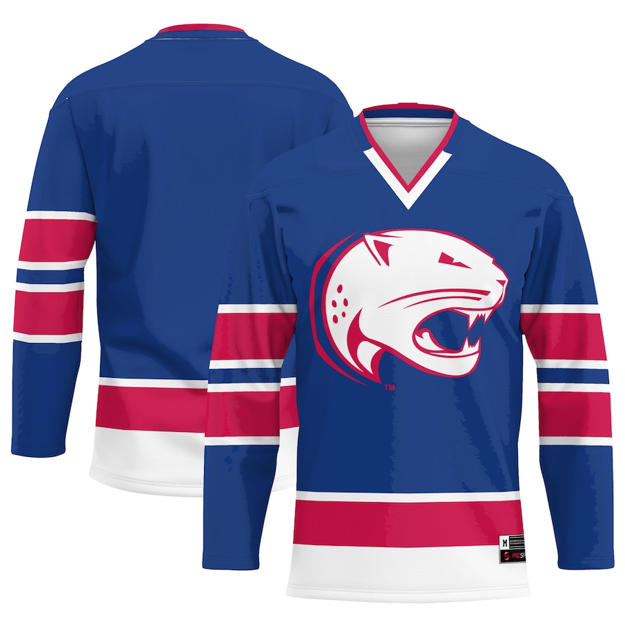 Men's GameDay Greats Blue South Alabama Jaguars Hockey Jersey