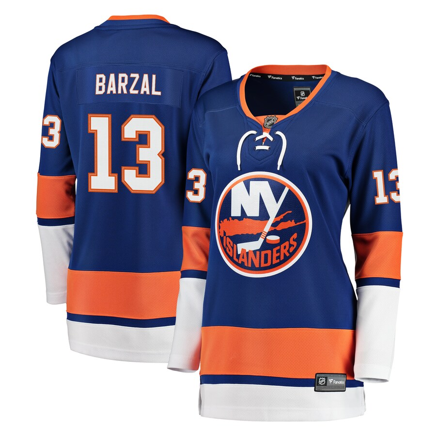 Women's New York Islanders Mathew Barzal Fanatics Branded Royal Breakaway Player Jersey
