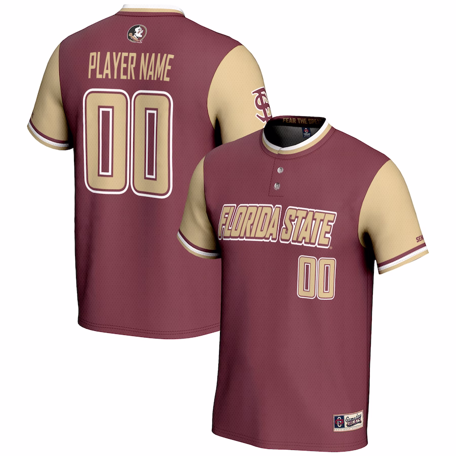 Florida State Seminoles GameDay Greats Unisex  NIL Pick-A-Player Lightweight Softball Jersey – Garnet