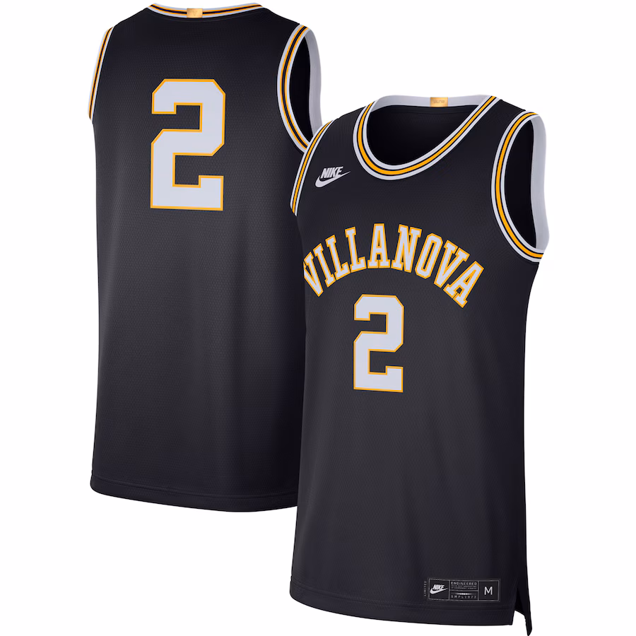 Men's Nike #2 Navy Villanova Wildcats Retro Limited Jersey