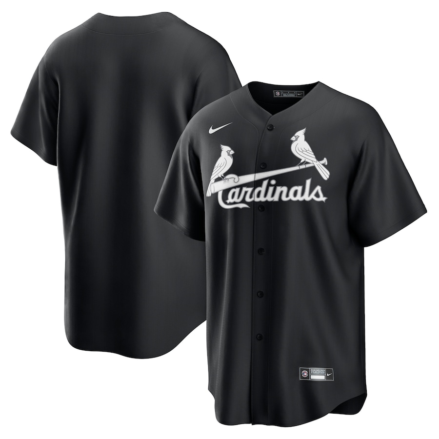 Men's St. Louis Cardinals Nike Black Lights Out Replica Jersey