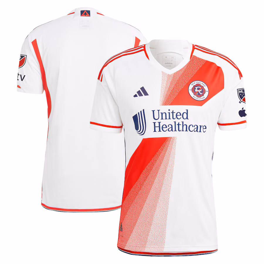 Men's New England Revolution adidas White 2023 Defiance Authentic Jersey