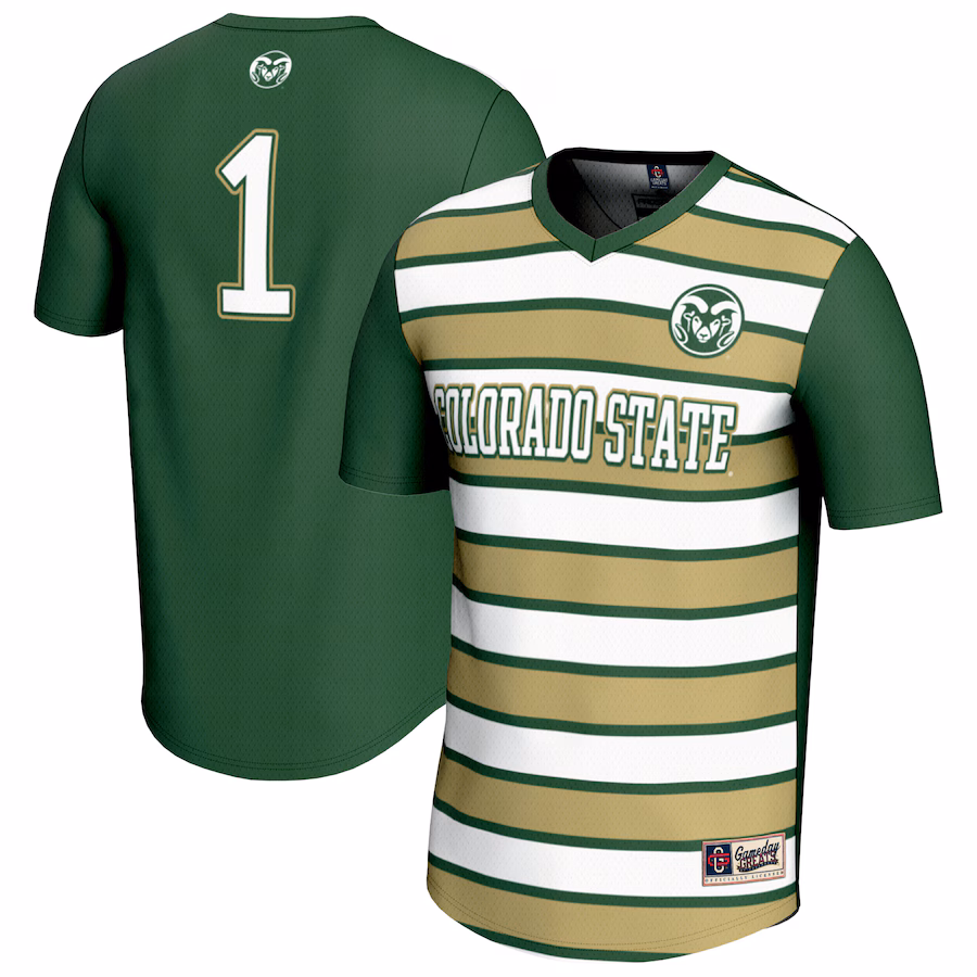 Unisex GameDay Greats #1 Green Colorado State Rams Lightweight Soccer Fashion Jersey