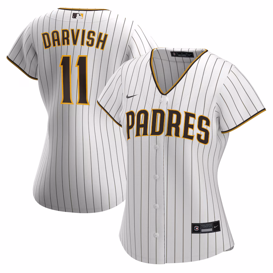 Women's San Diego Padres Yu Darvish Nike White Home Replica Jersey