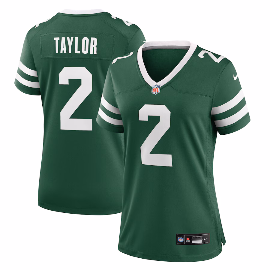 Women's New York Jets Tyrod Taylor Nike Legacy Green Team Game Jersey