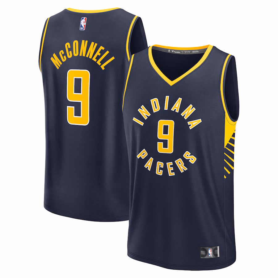 Men's Indiana Pacers T.J. McConnell Fanatics Navy Fast Break Replica Player Jersey - Icon Edition