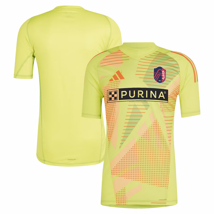 Men's St. Louis City SC adidas Yellow 2024 Goalkeeper Jersey