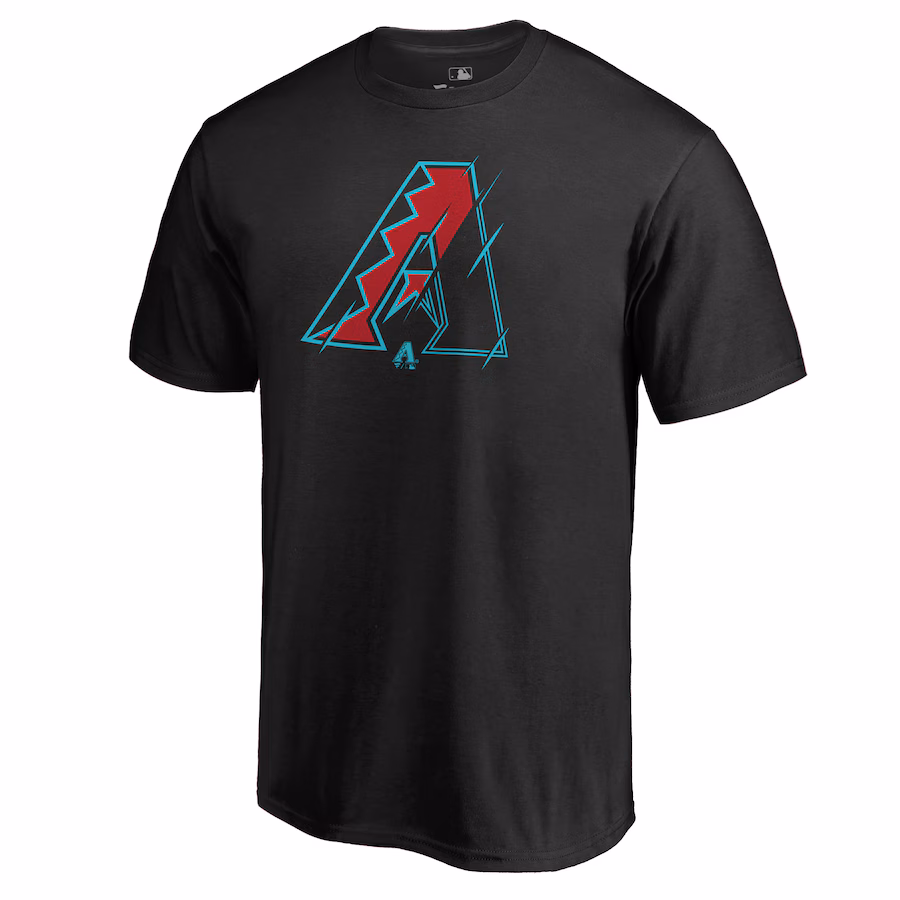 Men's Arizona Diamondbacks Black X-Ray T-Shirt