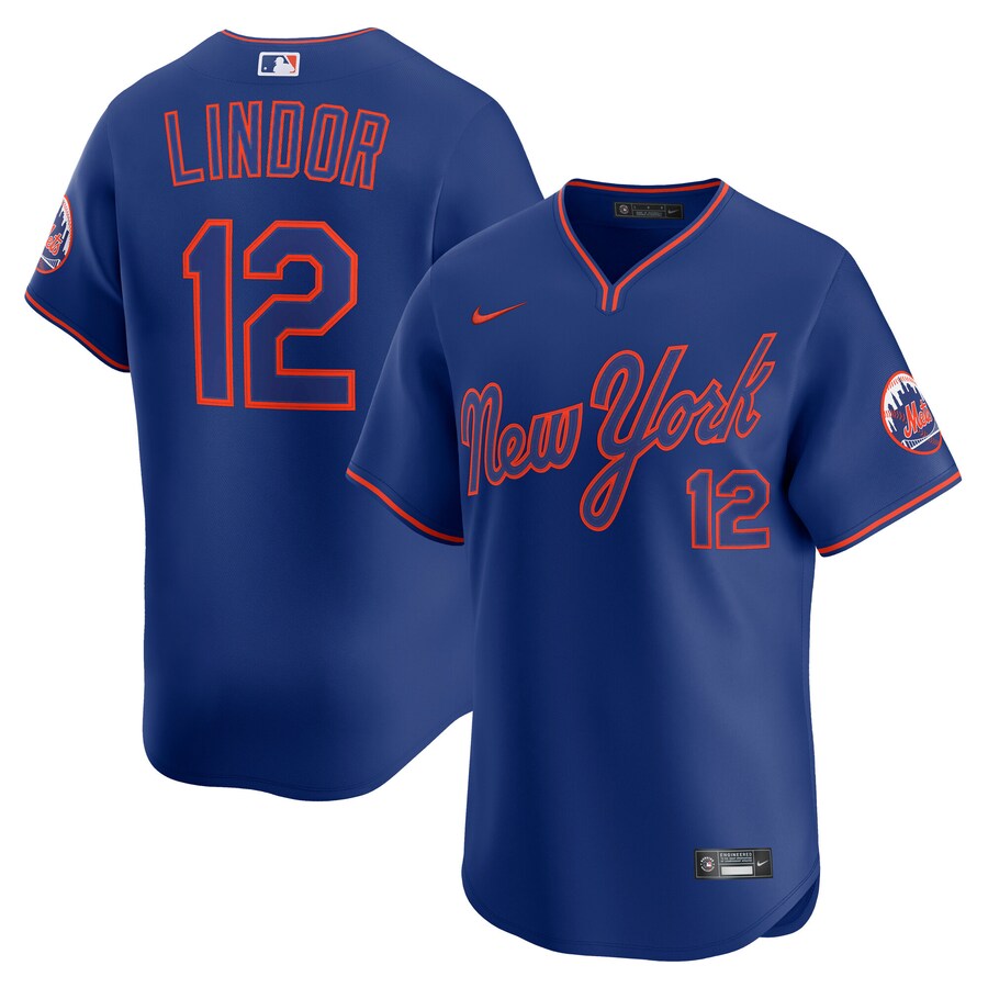 Men's New York Mets Francisco Lindor Nike Royal Alternate Limited Player Jersey