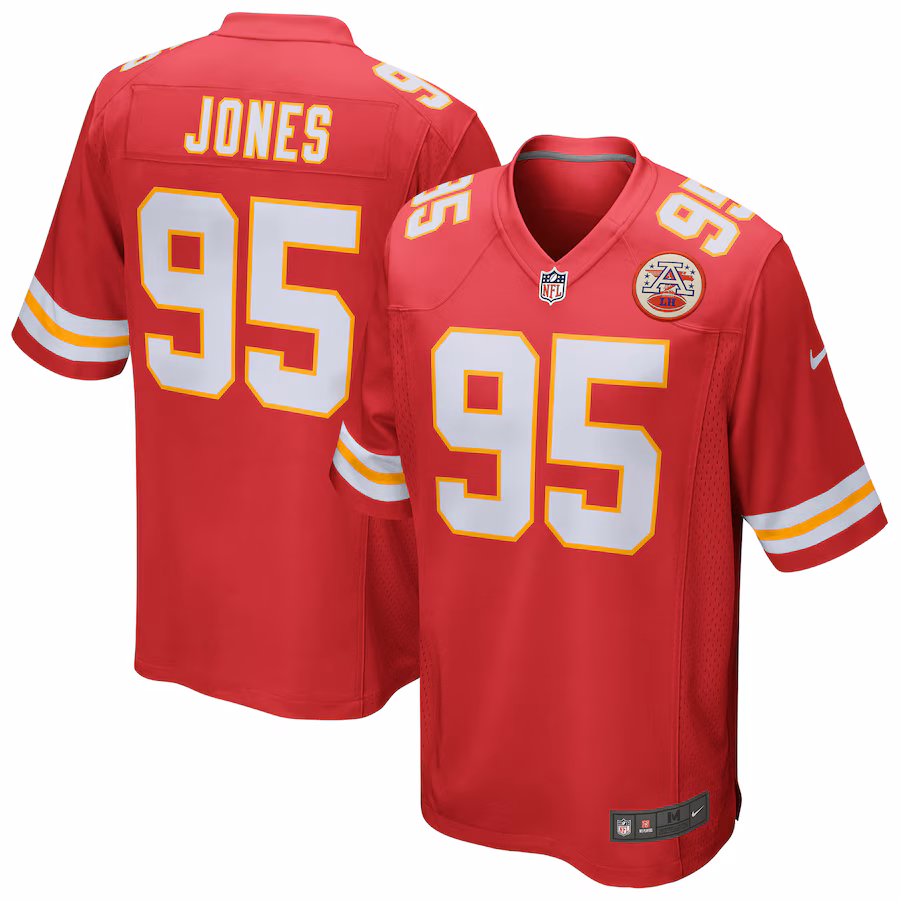 Men's Kansas City Chiefs Chris Jones Nike Red Game Jersey