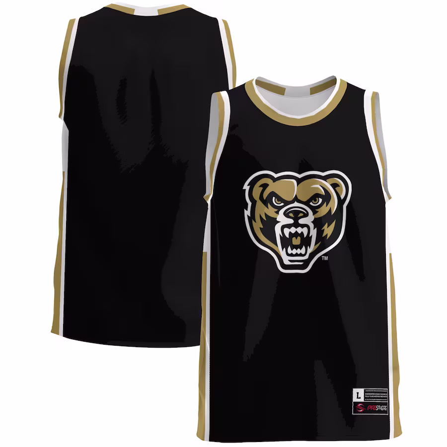 Oakland Golden Grizzlies GameDay Greats  Lightweight Basketball Jersey - Black