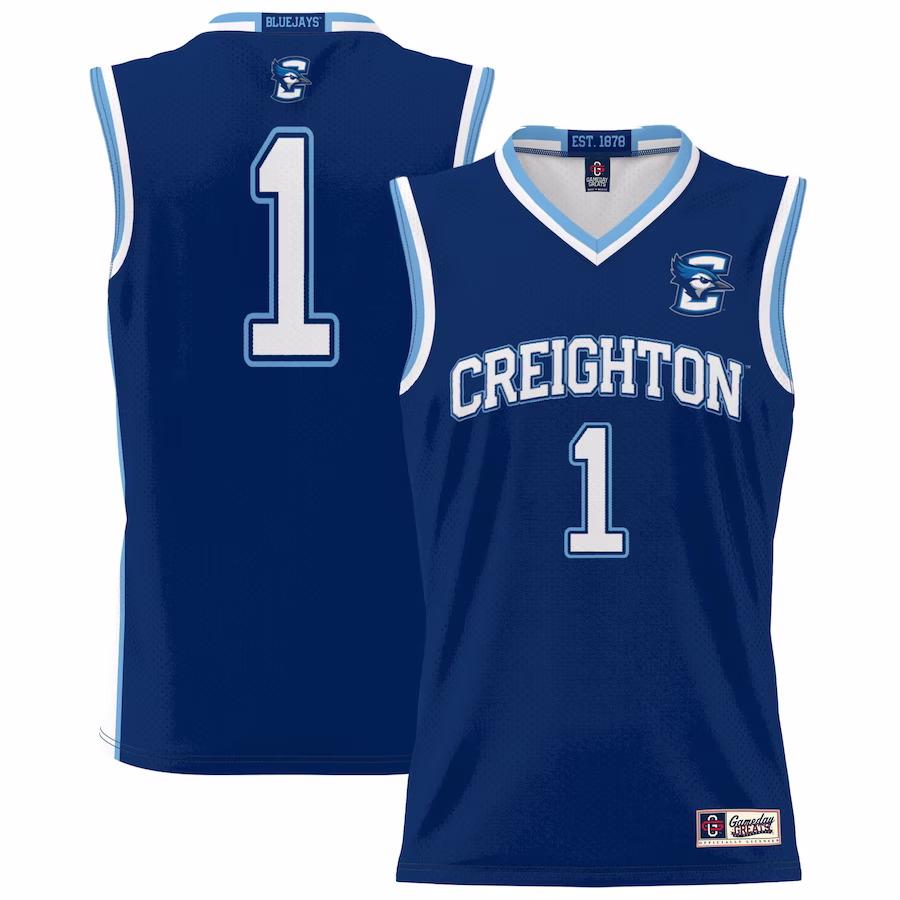 #1 Creighton Bluejays GameDay Greats Unisex Lightweight Basketball Jersey - Blue