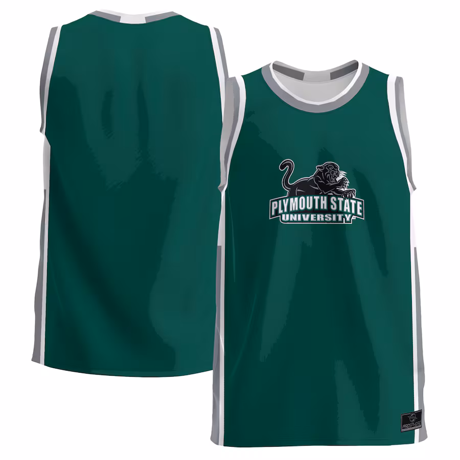 Youth ProSphere  Green Plymouth State Panthers  Basketball Jersey