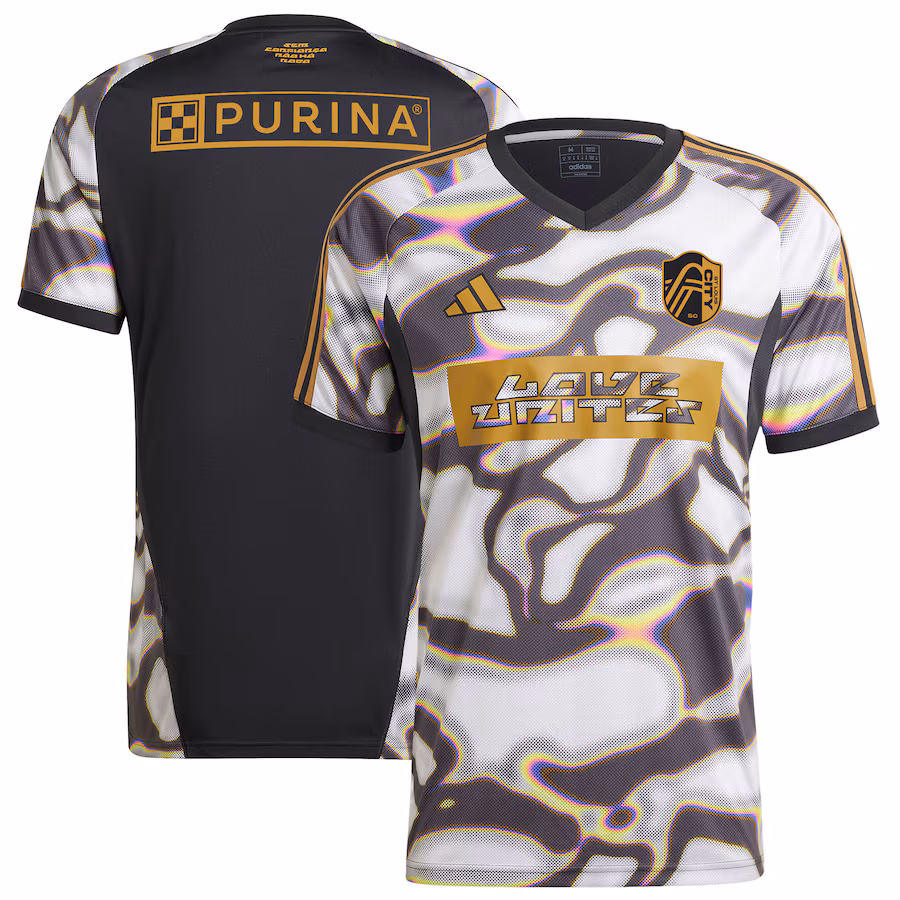 Men's St. Louis City SC adidas Black 2024 Pride Pre-Match Top
