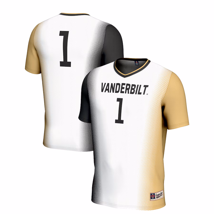 Youth GameDay Greats White #1 Vanderbilt Commodores  Lightweight Women's Soccer Jersey
