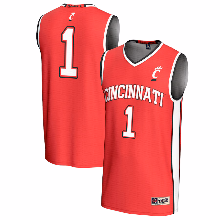 Unisex GameDay Greats #1 Red Cincinnati Bearcats Lightweight Basketball Fashion Jersey