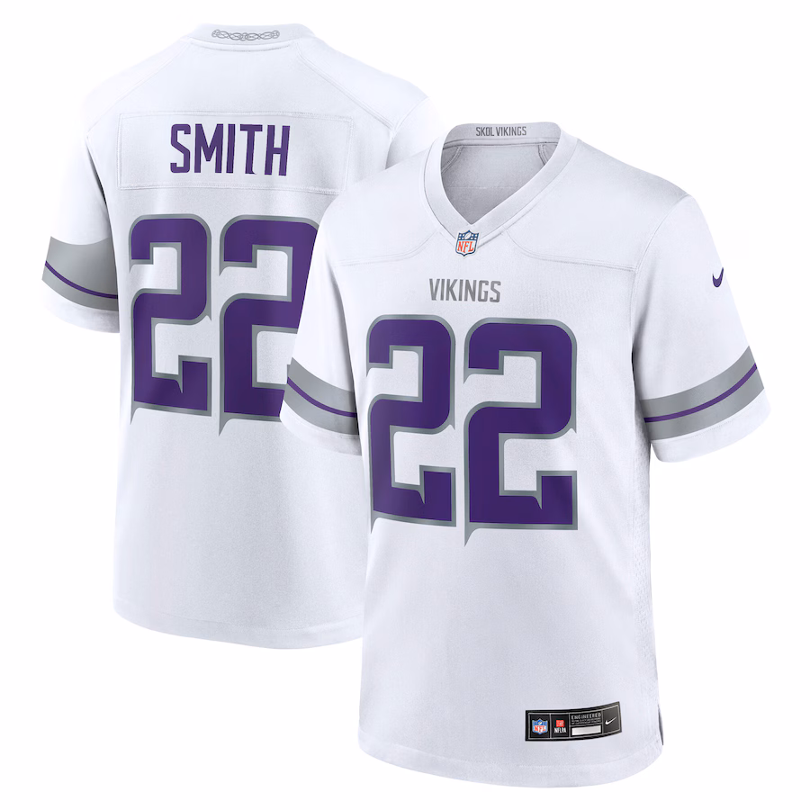 Men's Minnesota Vikings Harrison Smith Nike White Alternate Game Jersey