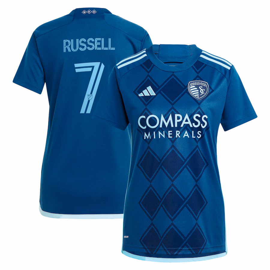 Women's Sporting Kansas City Johnny Russell adidas Navy 2024 Diamonds Our Forever Replica Player Jersey