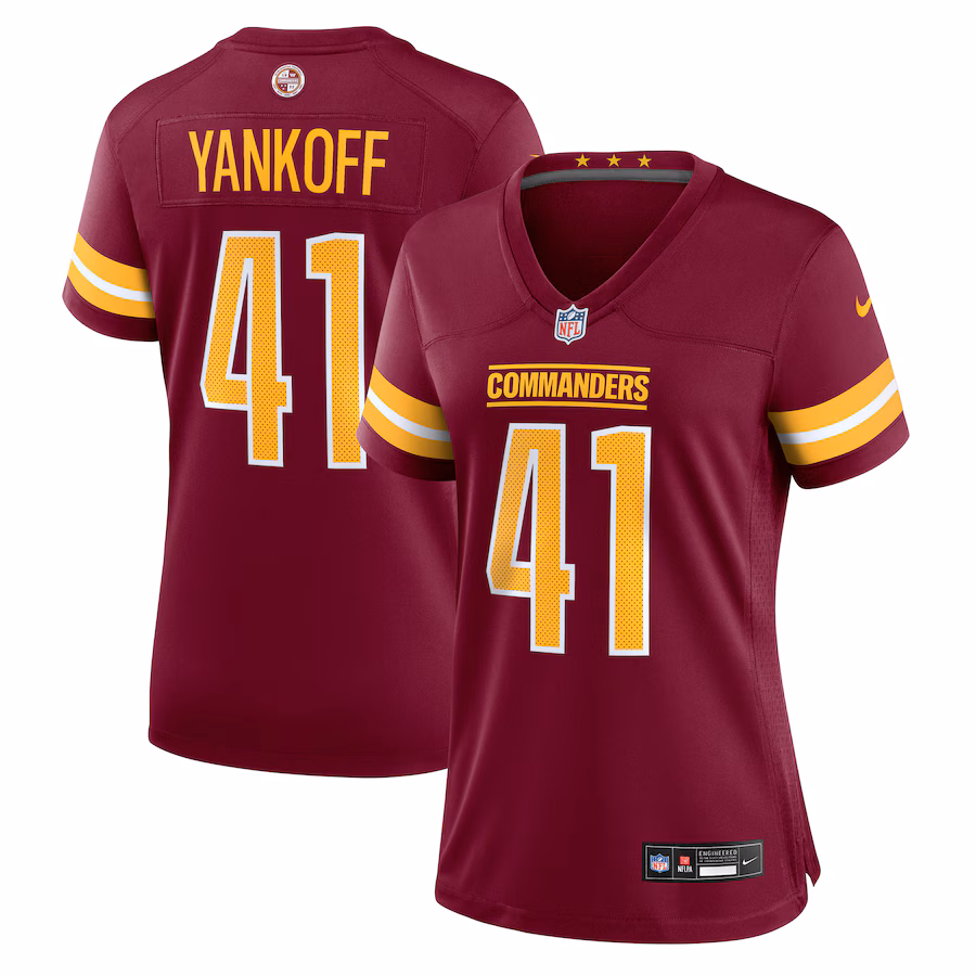 Women's Washington Commanders Colson Yankoff Nike Burgundy Team Game Jersey