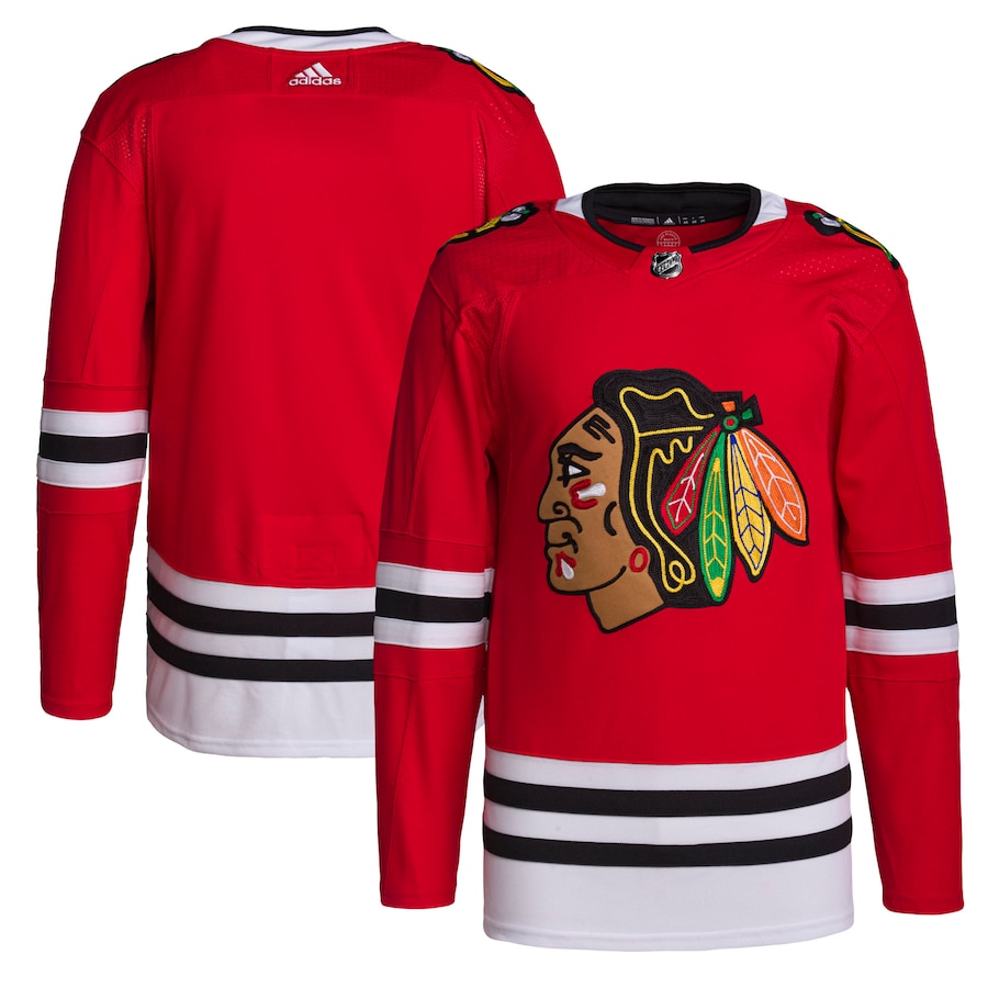 Men's Chicago Blackhawks adidas Red Home Primegreen Authentic Jersey