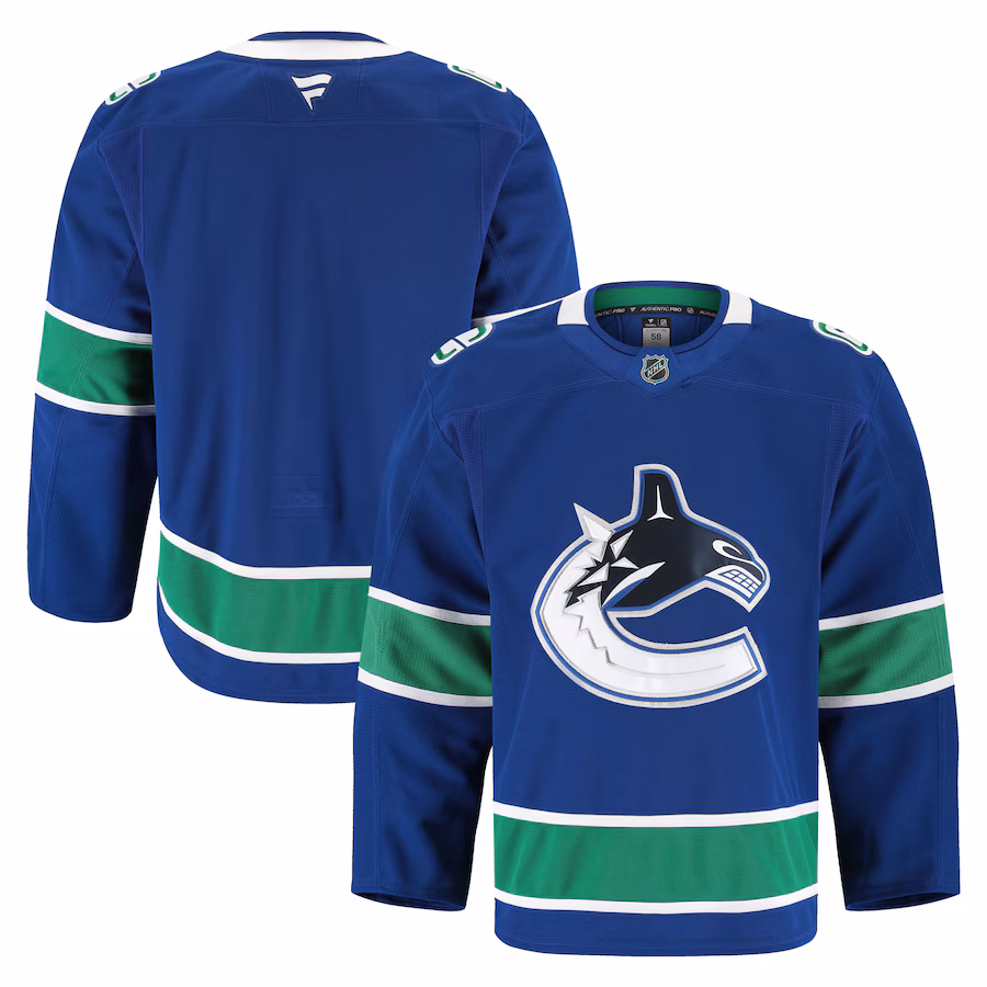 Men's Vancouver Canucks Fanatics Blue Home Authentic Pro Jersey