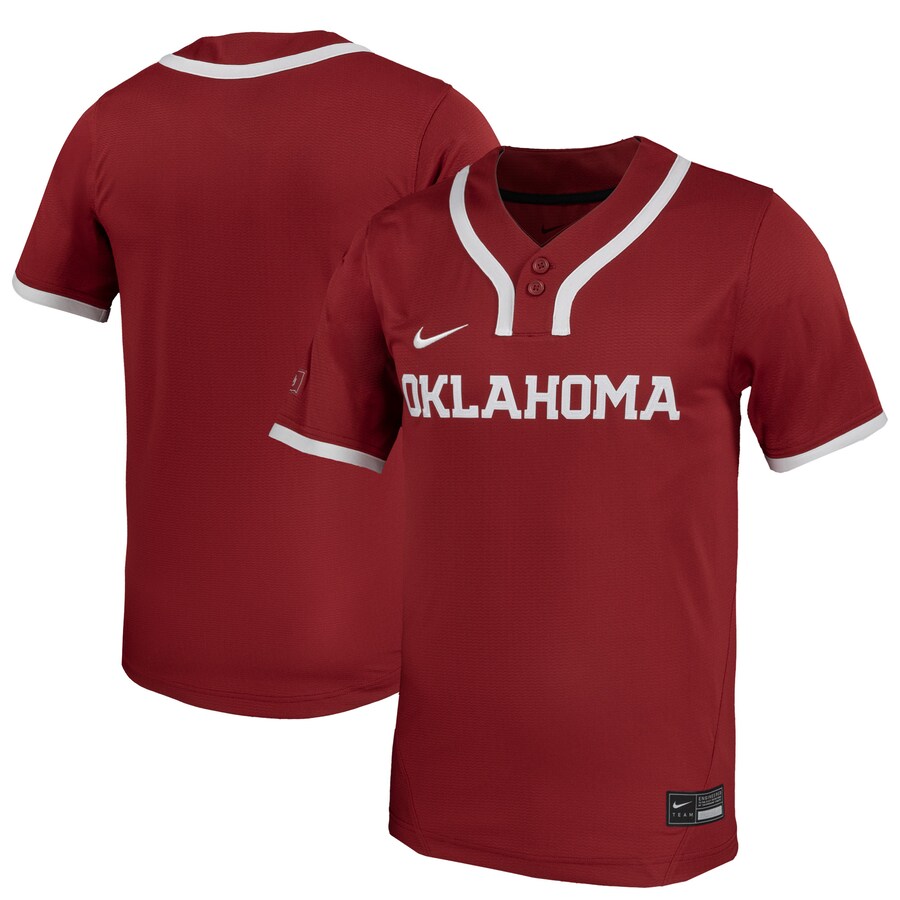 Men's Nike Crimson Oklahoma Sooners Replica Softball Jersey