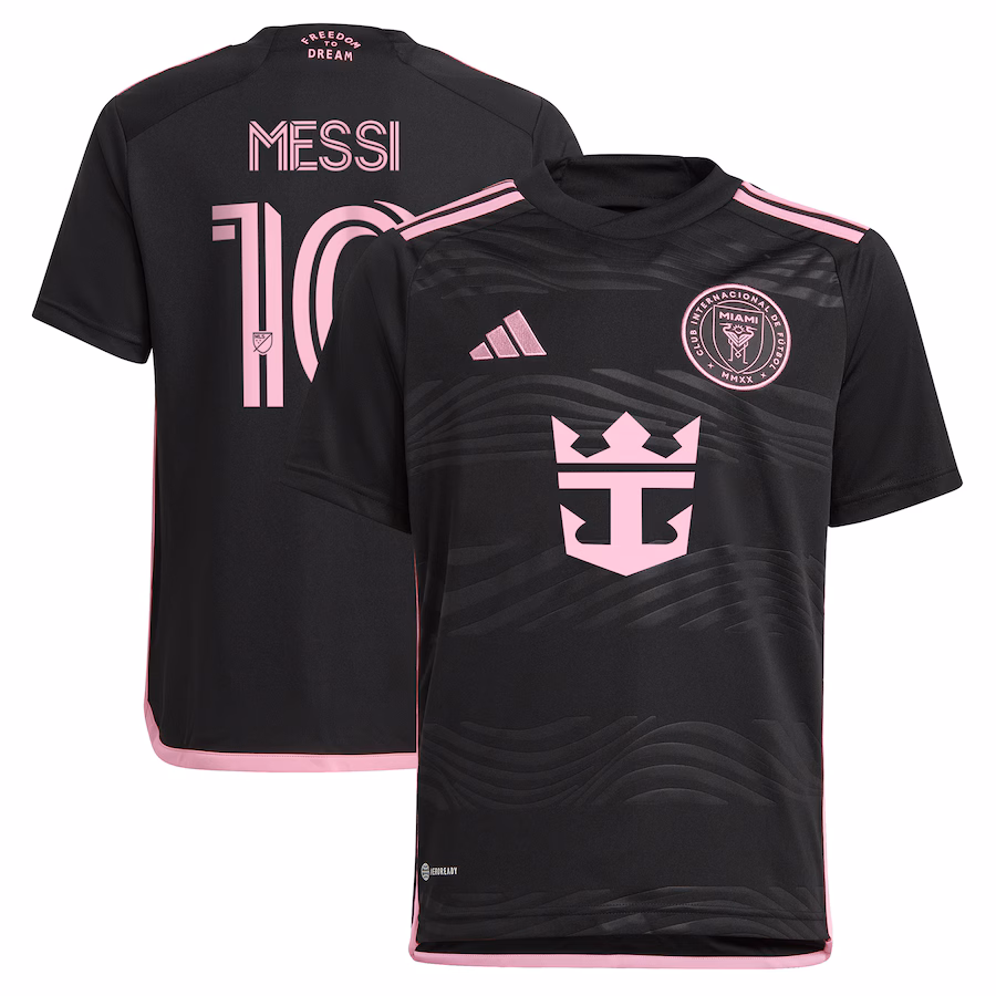 Youth Inter Miami CF Lionel Messi adidas Black 2024 La Noche Replica Player Jersey