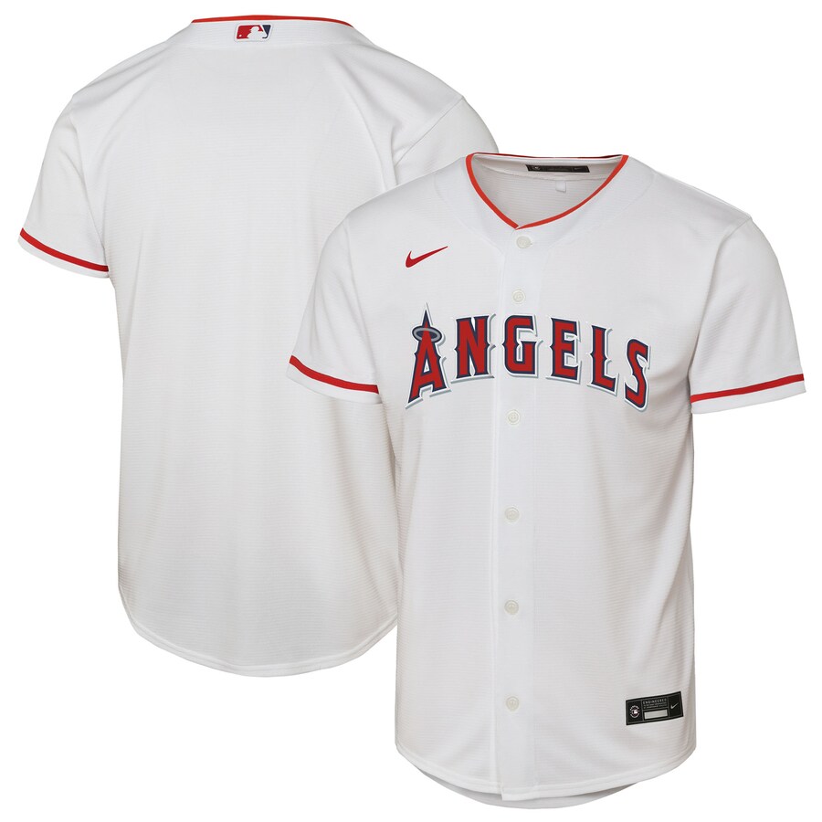 Youth Los Angeles Angels Nike White Home Replica Jersey