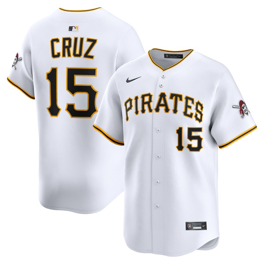 Men's Pittsburgh Pirates Oneil Cruz Nike White Home Limited Player Jersey