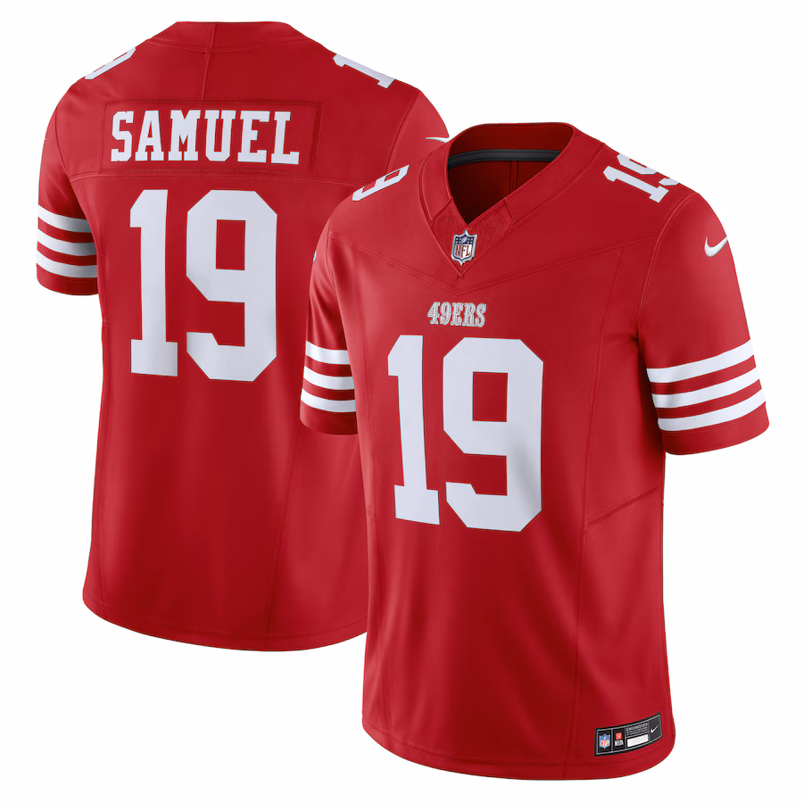 Men's San Francisco 49ers Deebo Samuel Nike Scarlet Vapor F.U.S.E. Limited Jersey