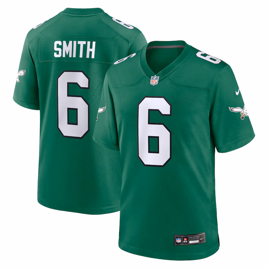 Youth Philadelphia Eagles DeVonta Smith Nike Kelly Green Game Jersey