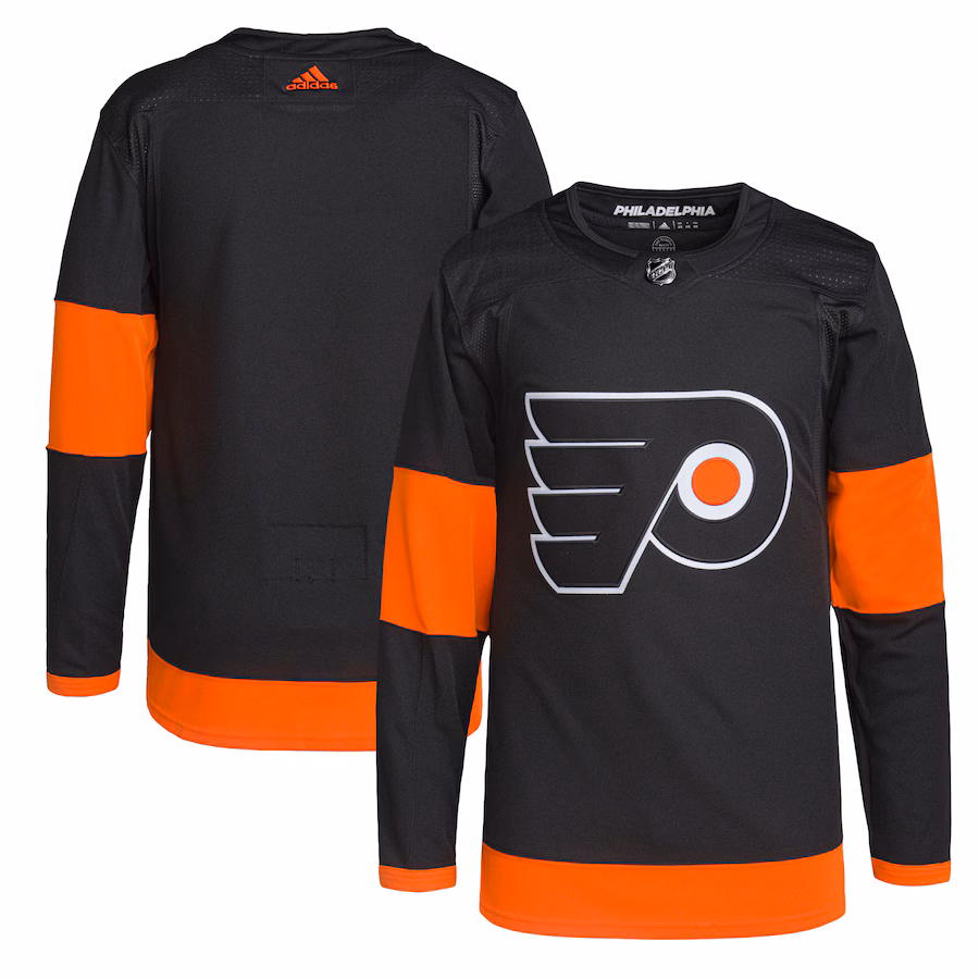 Men's Philadelphia Flyers adidas Black Alternate Primegreen Authentic Jersey
