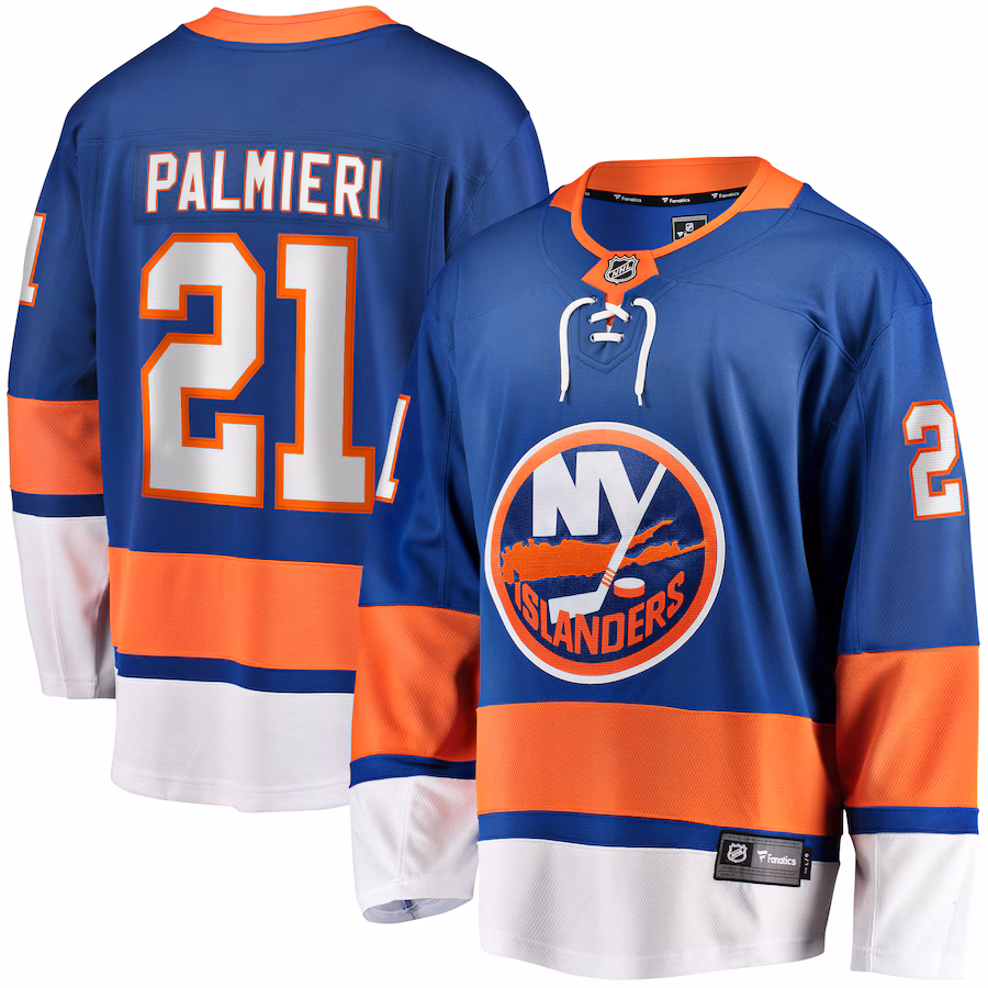 Men's New York Islanders Kyle Palmieri Fanatics Royal Home Breakaway Replica Jersey
