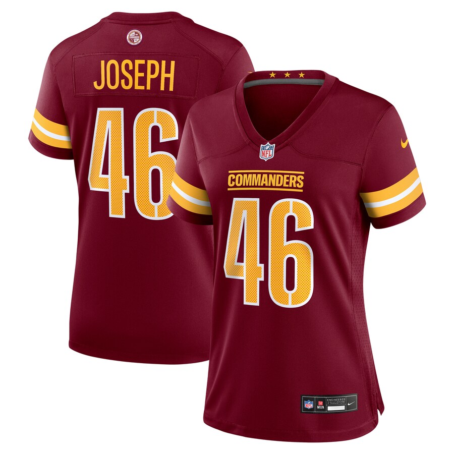 Women's Washington Commanders Greg Joseph Nike Burgundy Team Game Jersey