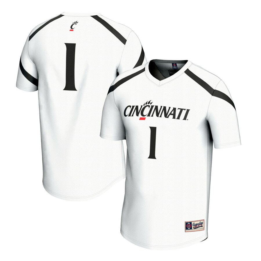 Youth GameDay Greats  White #1 Cincinnati Bearcats Lacrosse Fashion Jersey