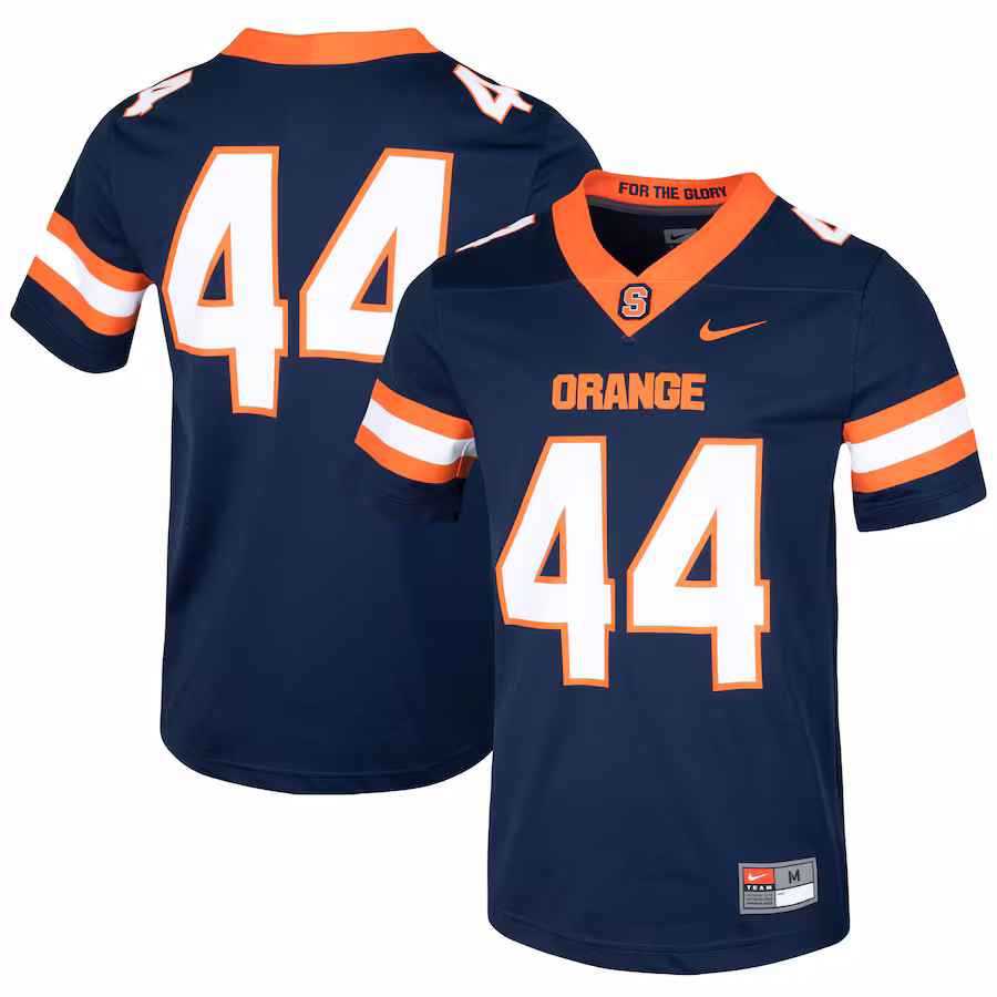 Men's Nike #44 Navy Syracuse Orange Football Jersey