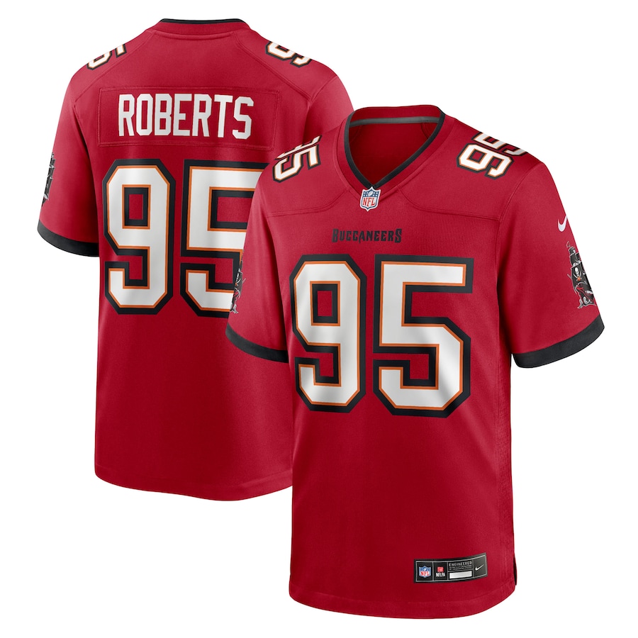 Men's Tampa Bay Buccaneers Elijah Roberts Nike Red Team Game Jersey