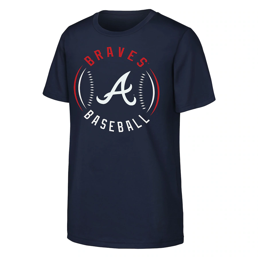 Youth Atlanta Braves Navy Golden Glove T-Shirt