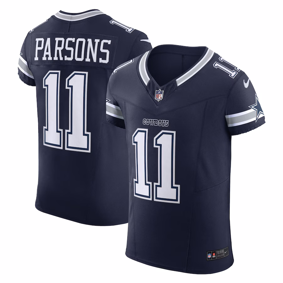 Men's Dallas Cowboys Micah Parsons Nike Navy Vapor F.U.S.E. Elite Jersey