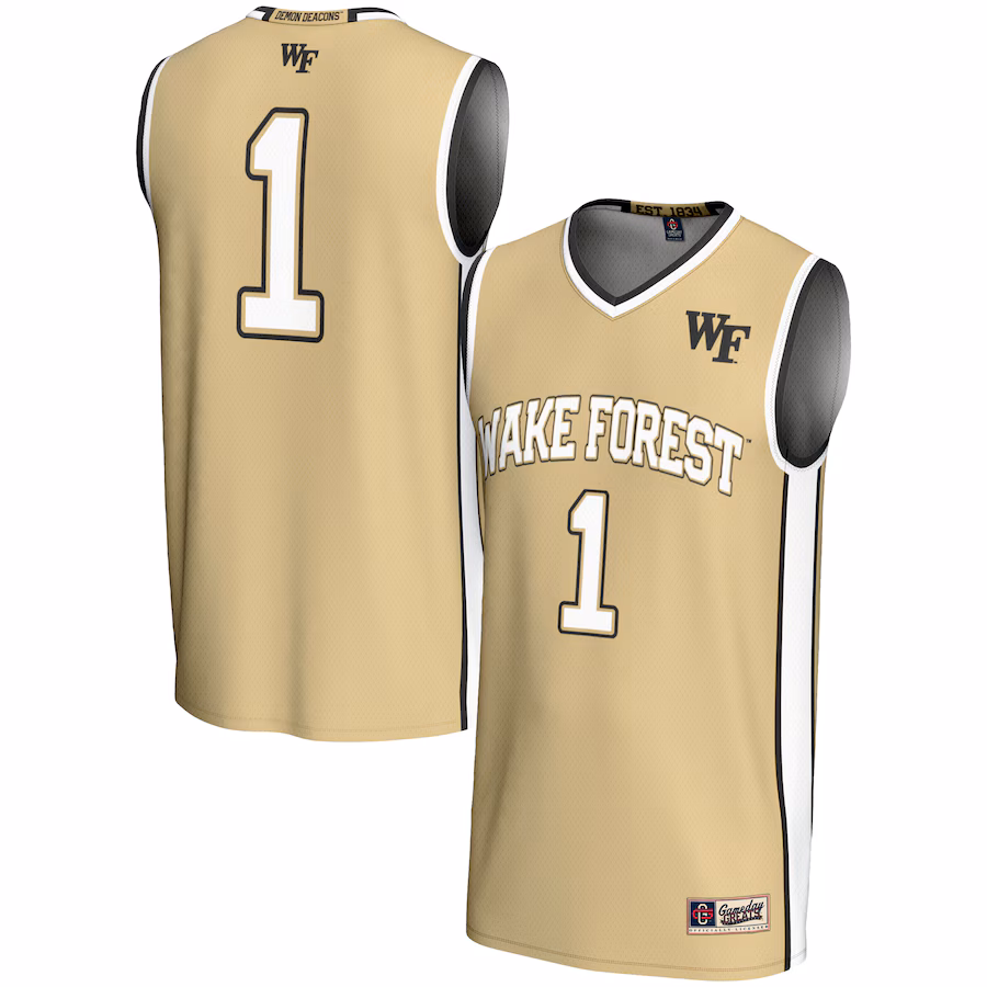 Unisex GameDay Greats #1 Gold Wake Forest Demon Deacons Lightweight Basketball Jersey