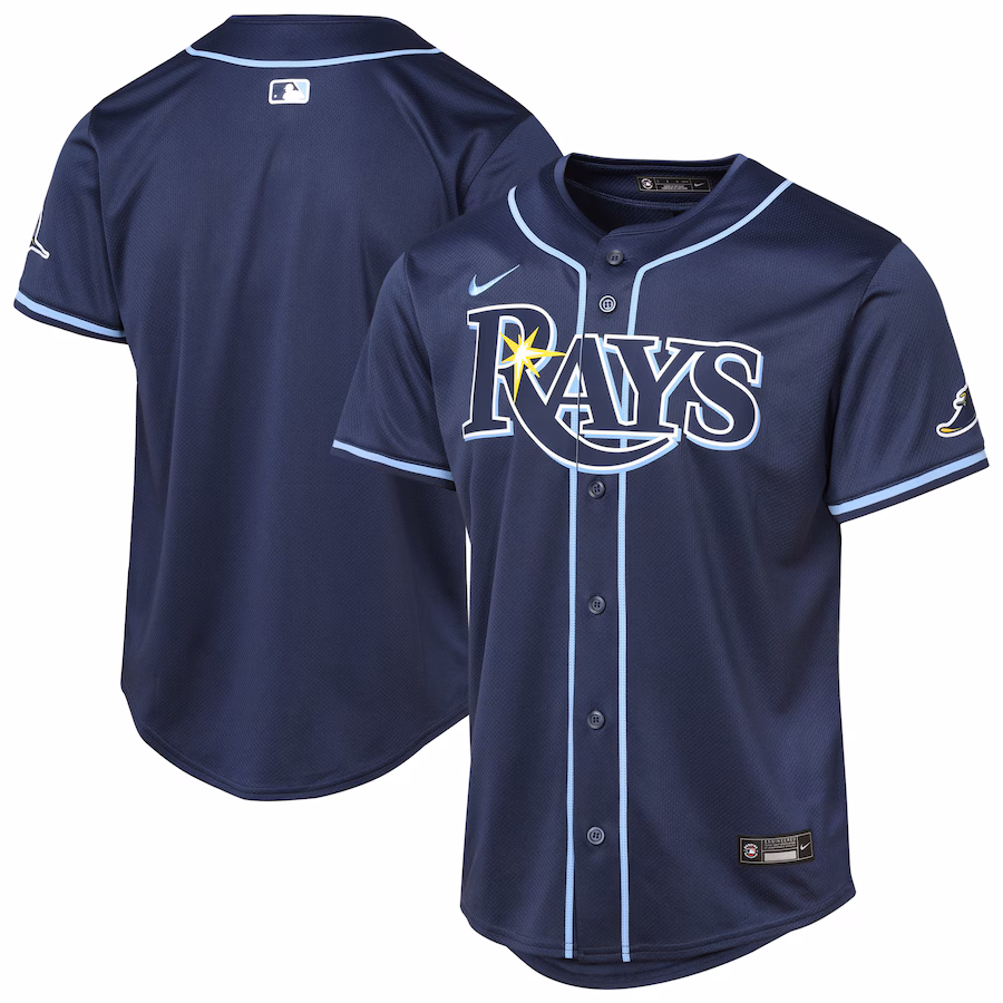 Youth Tampa Bay Rays Navy Road Limited Jersey