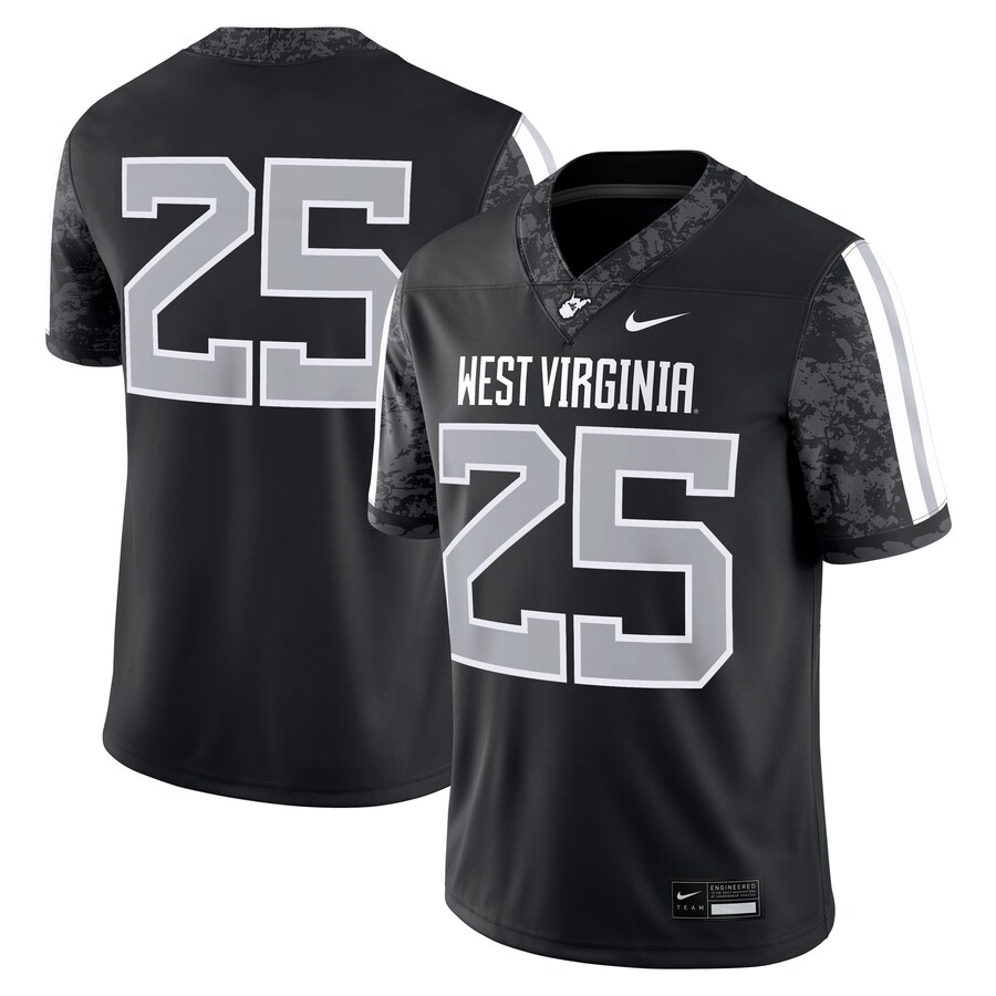 Men's Nike  Black West Virginia Mountaineers Alternate Game Jersey