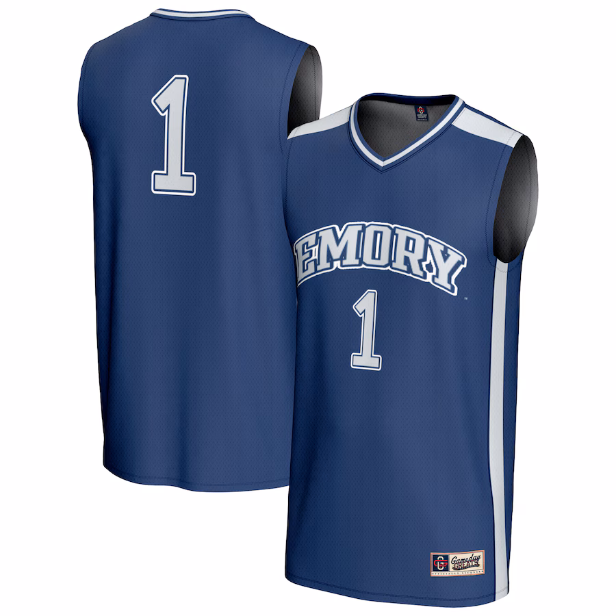 Unisex GameDay Greats #1 Blue Emory Eagles Lightweight Collegiate Basketball Fashion Jersey