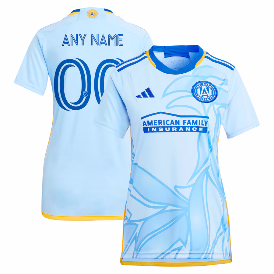 Women's Atlanta United FC  adidas Light Blue 2024 The Resurgens Kit Replica Custom Jersey