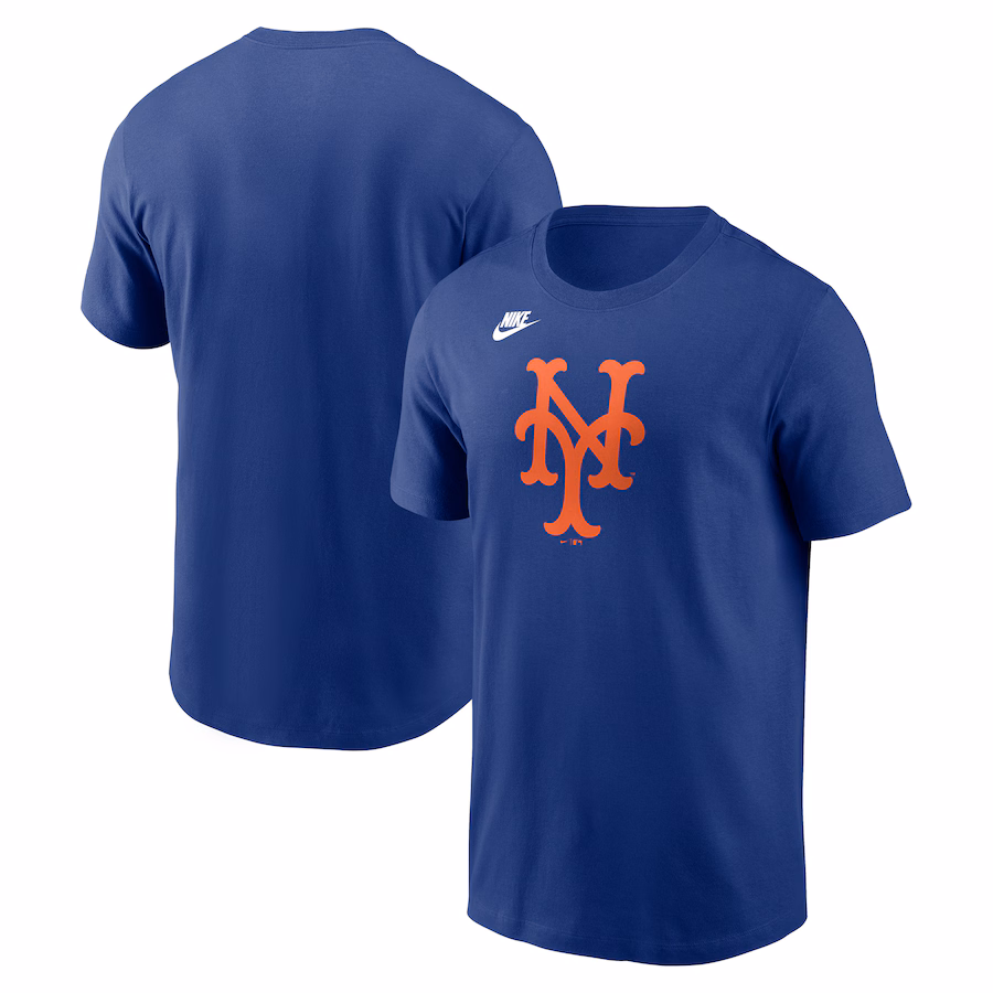 Men's New York Mets Nike Royal Cooperstown Collection Team Logo T-Shirt