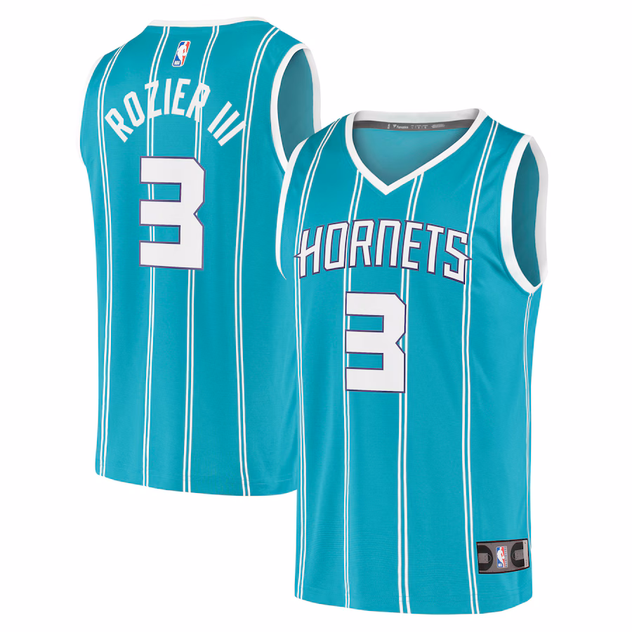 Men's Charlotte Hornets Terry Rozier III Fanatics Teal Fast Break Replica Player Jersey - Icon Edition