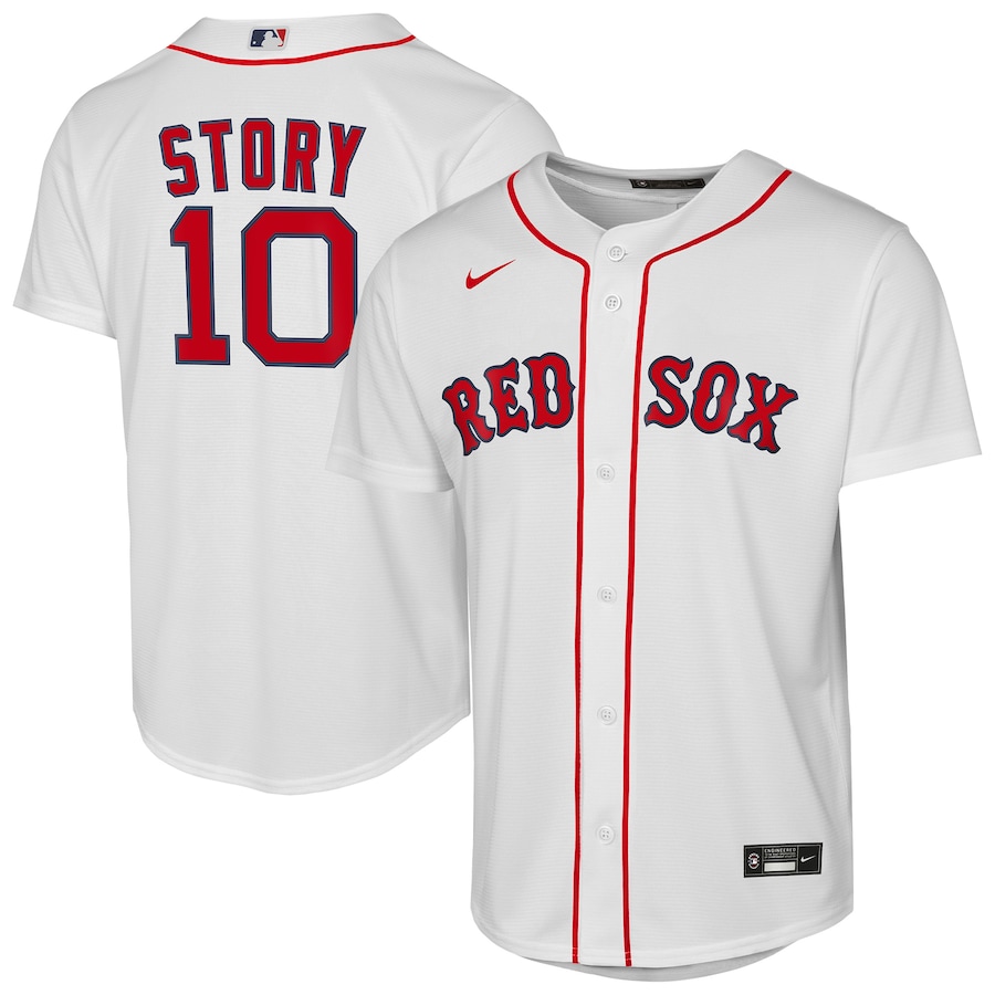 Youth Boston Red Sox Trevor Story Nike White Home Replica Player Jersey